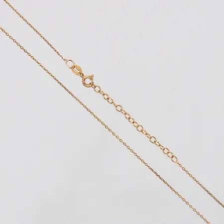 Kedja Ankar längd: ca 38-43cm bredd: ca 1mm förgylld silver 925/1000 Vikt: 1,4 g