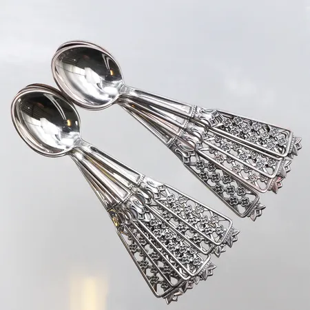 Skedar 12 st CESON modell Prinsess,längd ca 10 cm,silver 830/1000. Vikt: 122 g