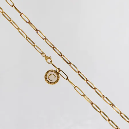 Kedja med integrerat hänge Thomas Sabo längd 70cm bredd 3,5-13mm förgyllt silver 925/1000.  Vikt: 12,3 g