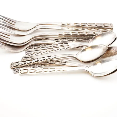 Diverse silverbestick, 830/1000 Vikt: 165 g