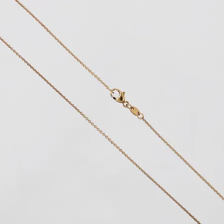 Kedja längd: ca 36,5cm bredd: ca 1mm 18K  Vikt: 2,1 g