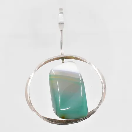 Hänge med sten 68x45mm 925/1000 silver Vikt: 19 g