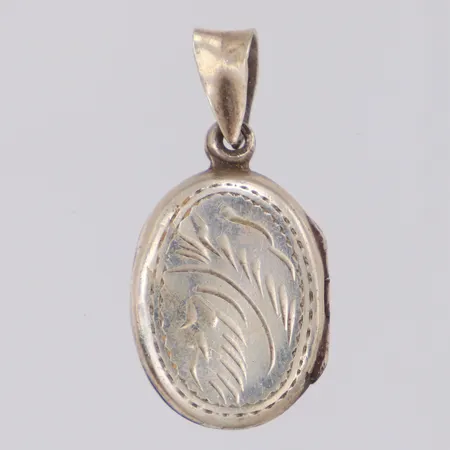 Medaljong längd 28mm bucklor, 925/1000 silver Vikt: 2,8 g