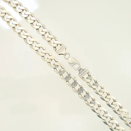 Halskedja pansar längd 50,5cm, bredd 12mm, Silver 925/1000, 88,6g Vikt: 88,6 g