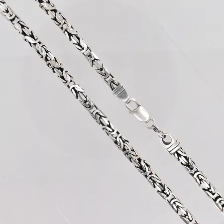 Kedja Kejsarlänk längd 50cm bredd 5,5mm Guldfynd 925/1000 silver Vikt: 59,9 g