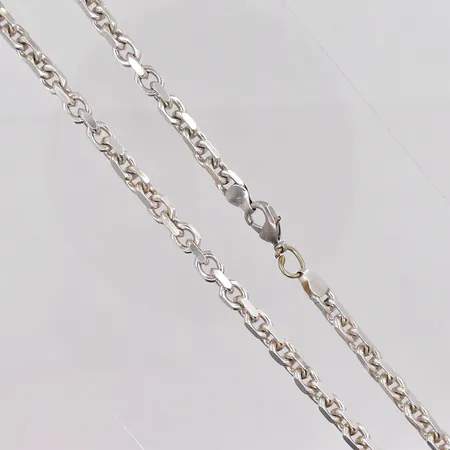 Kedja Ankar 55cm, lås och låsring utbytt ej silver, 925/1000 silver Vikt: 56,7 g