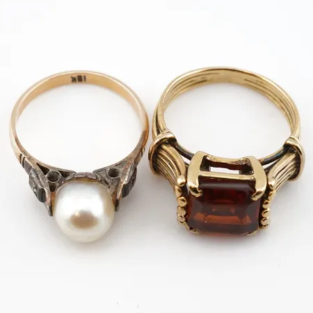 Diverse guld, 18k, bruttovikt 10,3gr Vikt: 10,3 g