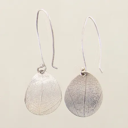 Örhängen "Leaf" Drakenberg Sjölin 50x20mm silver 925/1000 Vikt: 5,4 g