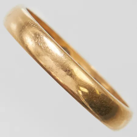 Ring slät stl:18, bredd 3,5mm, svenska stämplar, gravyr, 18K Vikt: 3,6g Vikt: 3,6 g