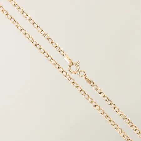 Kedja Pansar Guldfynd längd 51,5cm bredd 2,1mm, 18K Vikt: 2,7 g