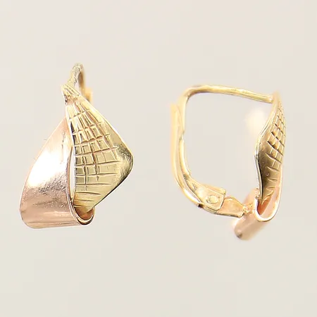 Örhängen 14x11mm 14K  Vikt: 2 g