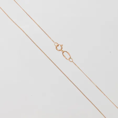 Kedja Pansar längd 47cm, bredd 0,6mm, roséguld, 14K Vikt: 0,9g 