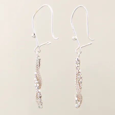 Örhängen tvinnade 5,5x4mm skeva stift silver 925/1000  Vikt: 2,4 g