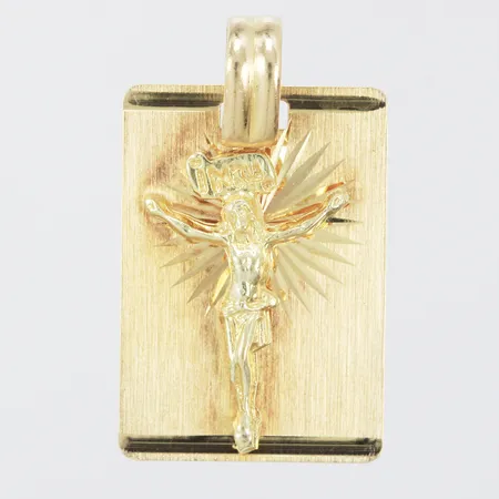 Hänge krucifix längd: ca 2,9cm bredd: ca 17mm 14K  Vikt: 3,1 g