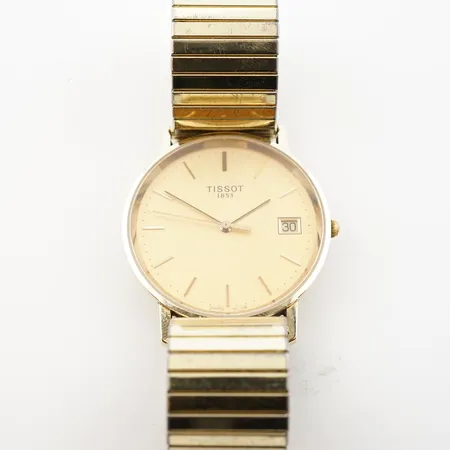 Herrur Tissot, quartz, ca 33mm, 14k