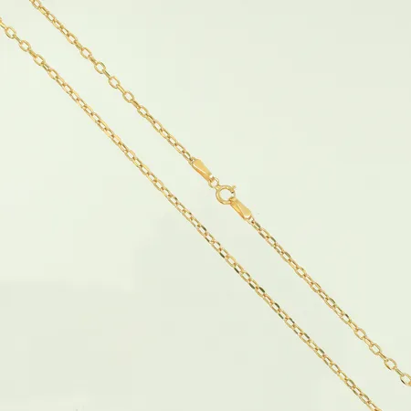 Halskedja Ankar längd 50cm bredd 1 mm, ihålig, 14K 1,7g 