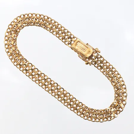 Armband X-Länk, längd:19cm, bredd: 7,1mm, 18K Vikt: 10,7 g