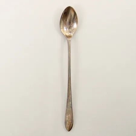 Barnmatssked Tiffany & Co Spain längd 15,5cm numrerad:22323717 tygfodral gravyr silver 925/1000 Vikt: 23,4 g