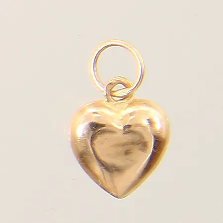 Hänge hjärta 13x8mm bucklig 18K Vikt: 0,2 g