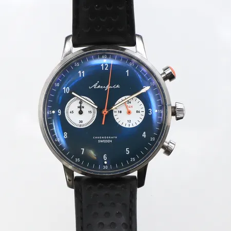 Herrur Åkerfalk Chronograph,diameter ca 42 mm,inga tillbehör,bruksslitage.