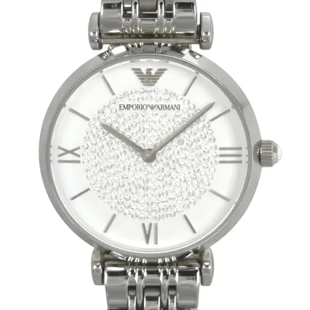 Damur Emporio Armani Gianni T-Bar AR1925, Ø32 mm, quartz - behov av nytt batteri, handledsmått max 16 cm, fint skick,