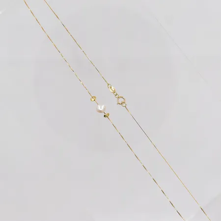 Collier Venezia 43cm med odlad pärla Ø 6mm, 18K Vikt: 1,3 g