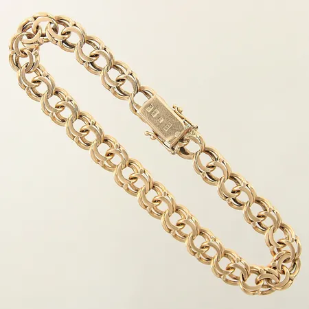 Armband Bismarck längd 21cm bredd 8,5mm 18K  Vikt: 24,2 g