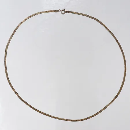 Kedja matterad dekor, längd ca 44cm, bredd 2,5mm, 925/1000 silver  Vikt: 4,7 g