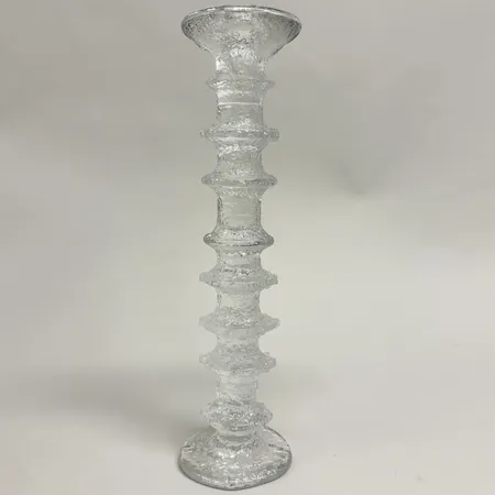 Ljusstake Festivo Timo Sarpaneva Iittala, höjd 31,5cm, signerad T.S, etikettmärkt Skickas med postpaket.
