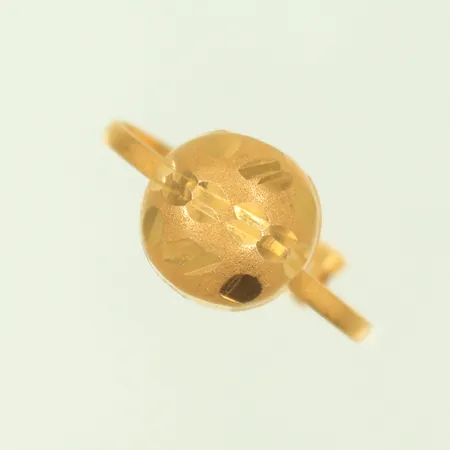Ring med justerbar skena, bredd 3-10mm, ojämn skena, 21K 1,4g Vikt: 1,4 g