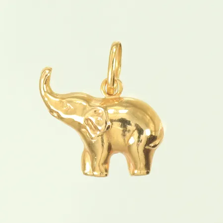 Berlock Elefant 15x12mm exkl ögla, 18K 1g