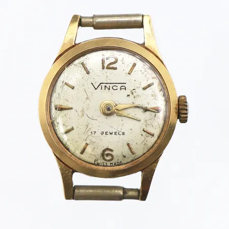 Damur,defekter/skador,diameter 16.9 mm,18k. Vikt: 5 g