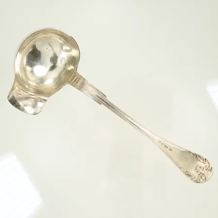 Såsslev längd 175mm, ortstämpel K = kalmar, årsstämpel 1861, tillverkarstämpel DE. silver 40,7g Vikt: 40,7 g