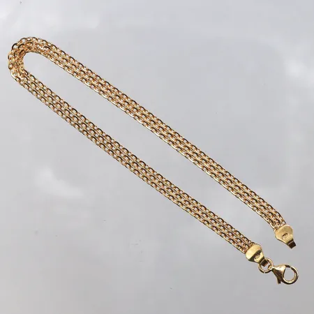 Armband x-länk, 19,5cm bredd: 4mm, 18K Vikt: 3,9 g