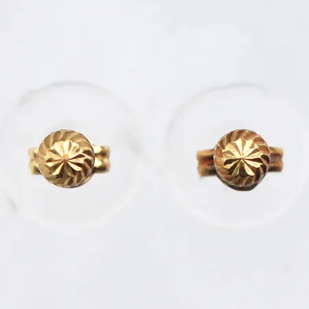 Ett par örhängen Ø3,9mm, stift, 18K Vikt: 0,5 g