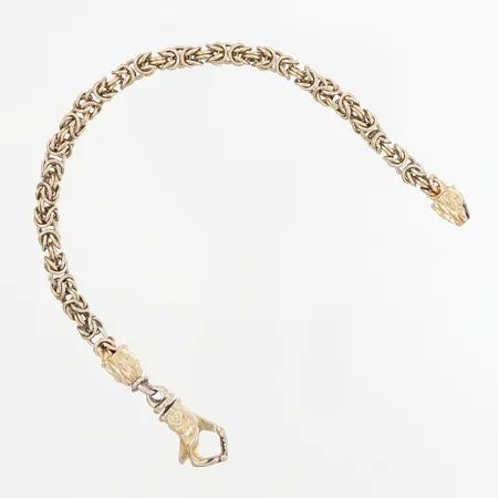 Armband kejsarlänk 20,5cm, delvis förgylld, bredd:4mm, silver 925/1000 Vikt: 20 g
