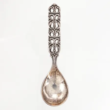 Sked Magnus Aase Norge, 13cm, 830/1000 Silver Vikt: 25,4 g