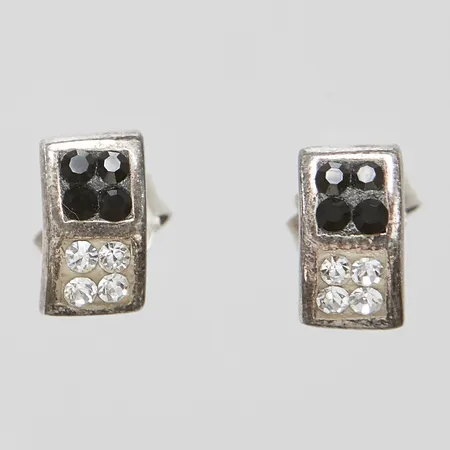 Örhängen med stenar, stift, 925/1000 silver Vikt: 1,8g Vikt: 1,8 g