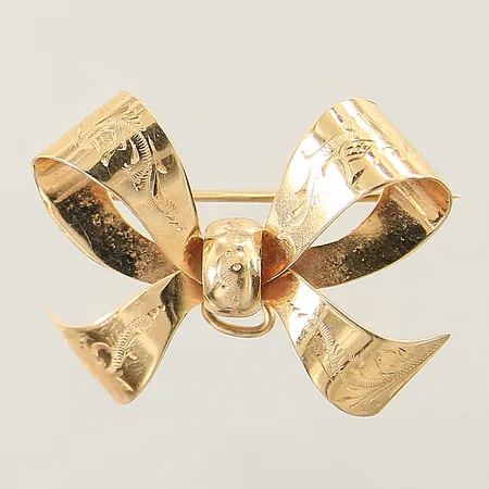 Brosch Ø28mm 18K  Vikt: 3,7 g