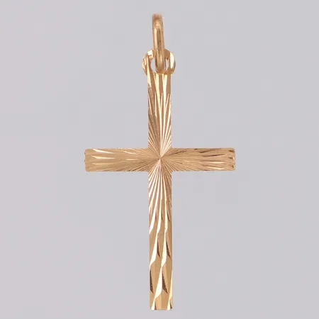 Hänge kors längd 34mm, 18K Vikt: 0,7 g