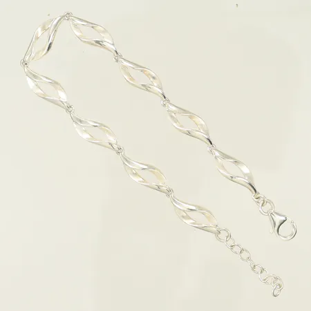 Armband längd 17-19,5cm, bredd 7mm, Silver 925/1000, 8,2g Vikt: 8,2 g