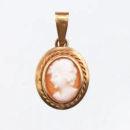 Hänge camé 20mm, 18K Vikt: 1 g