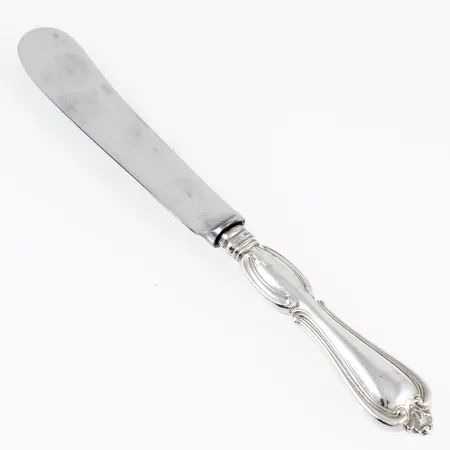 Smörkniv i silver (830/1000) av modellen Olga längd 168mm, blad i rostfritt stål, 39,5g. 