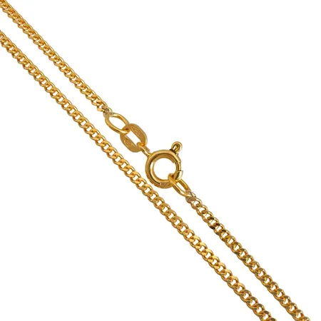 Halskedja Pansar, 18K guld, Balestra Italien, svensk kontrollstämpel, längd 39,0 cm, bredd 1,7 mm, fint skick Vikt: 4,6 g
