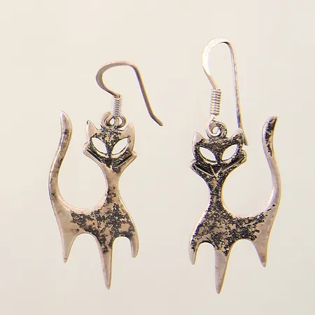 Örhängen katter 44x15mm silver 925/1000 Vikt: 4,1 g