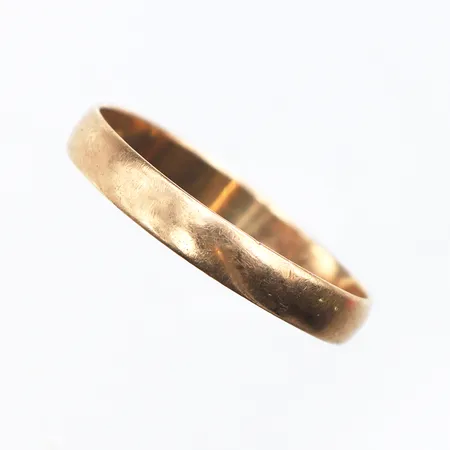 Slät ring, stl:20¾ bredd: 3,3mm, något ojämn, 18k. Vikt: 1,5 g
