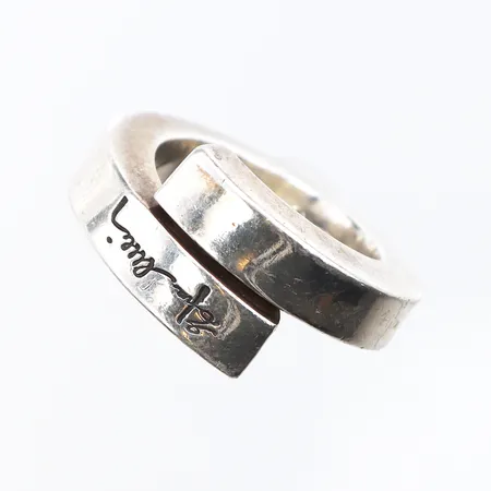 Ring, Efva Attling, stl:16¾, bredd:5,7mm, 925/1000 silver. Vikt: 16,6 g