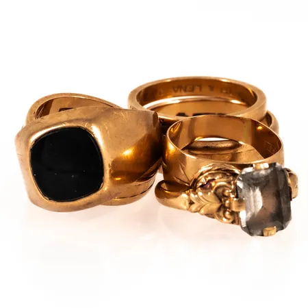 Diverse defekt/graverat guld 18K 19,8g. 