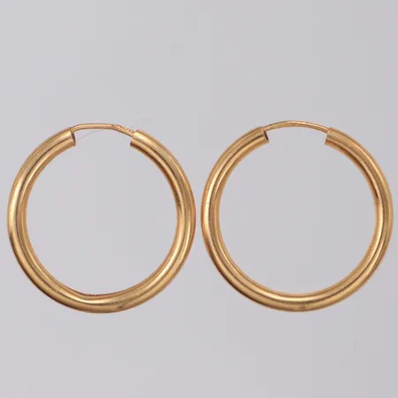 Örhänge Creoler Ø20,0mm bredd 2,1mm 18K  Vikt: 1,2 g