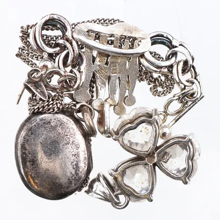 Diverse silversmycken,något defekt 830-925/1000. Vikt: 13,7 g